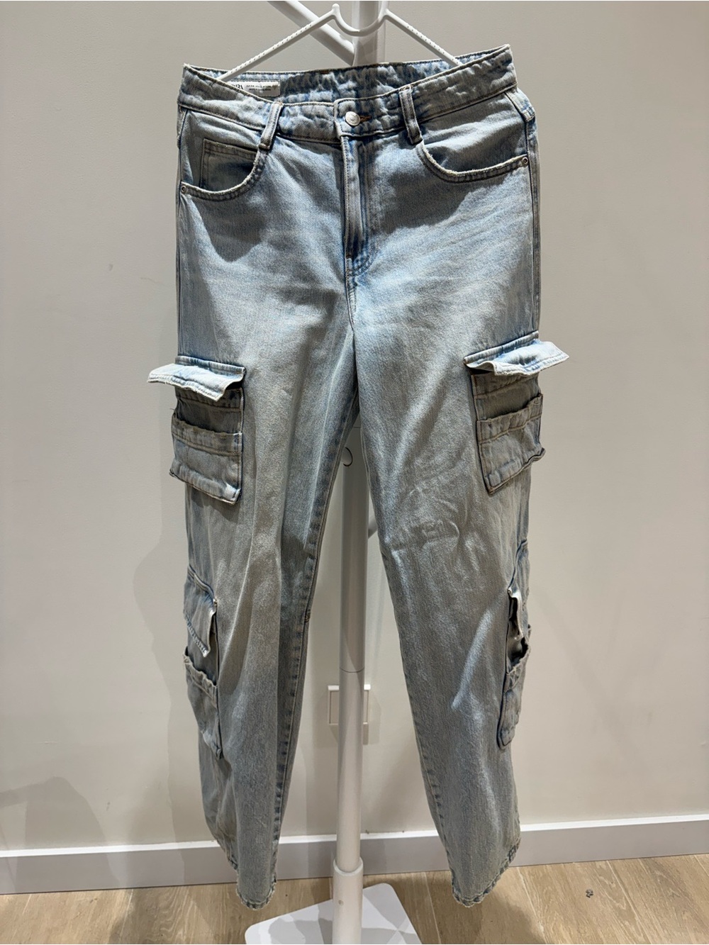 Light Blue Cargo Jeans